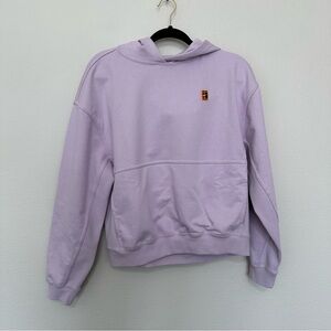 Nike Women's Court French Terry Tennis Hoodie lavender size s small DC3580-531